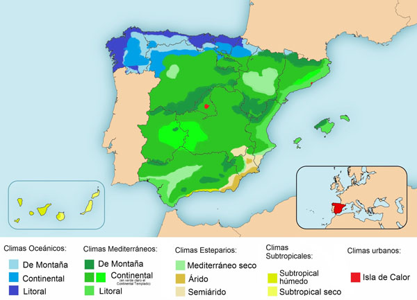 Mapa del clima Mapa del clima